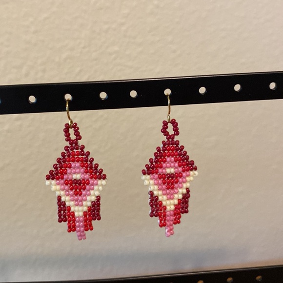 Handmade Beaded Earrings - Picture 3 of 3